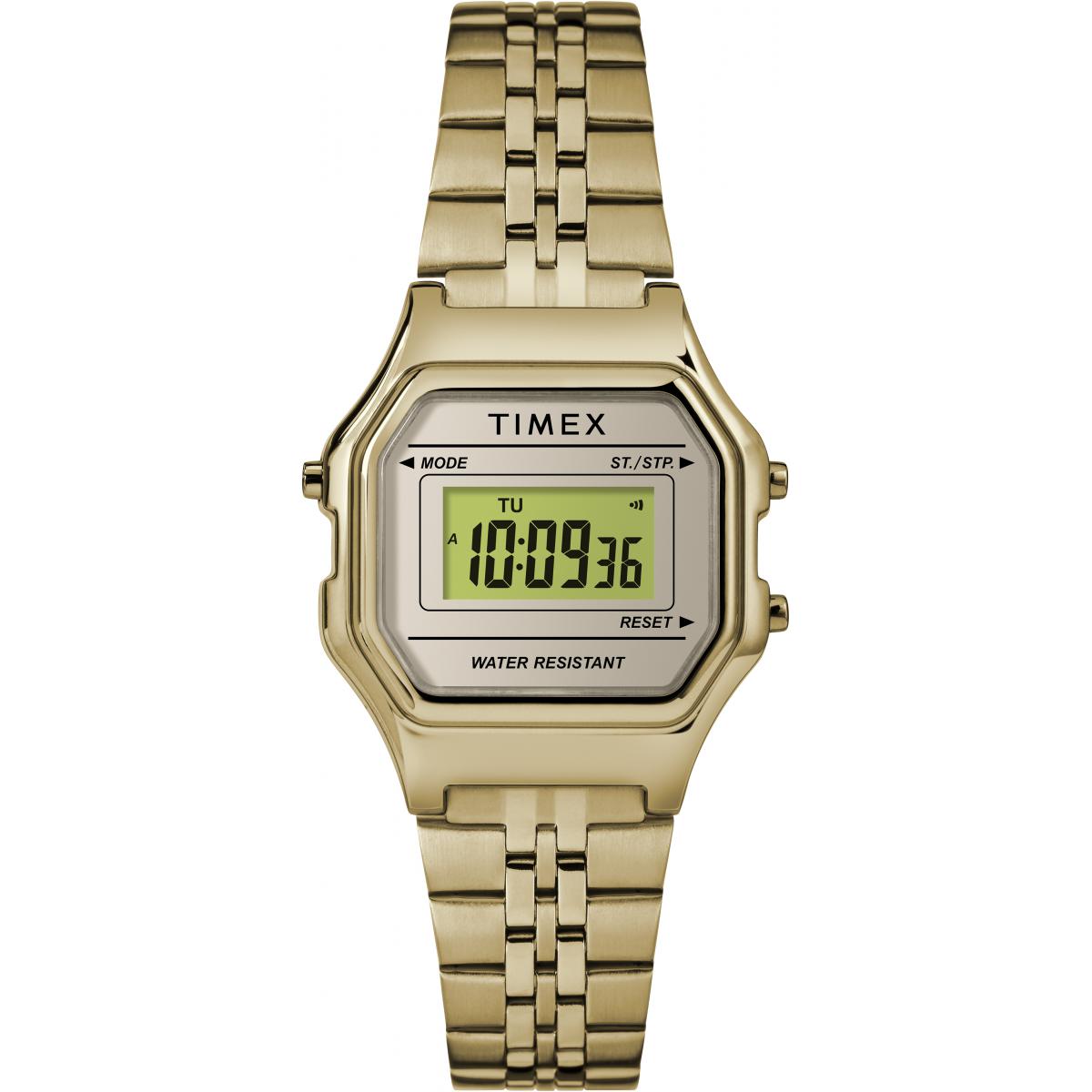 Promo : montre Timex montres Retro Digital TW2T48400 - montre Femme