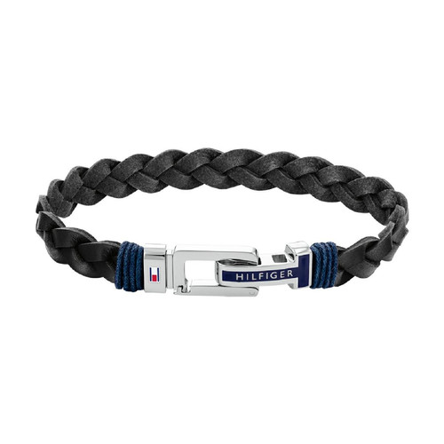 Bracelet HommeTommy Hilfiger Casual Core 2790307S - Cuir, Acier Noir