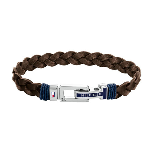 Bracelet HommeTommy Hilfiger Casual Core 2790309S - Cuir, Acier Marron, Bleu