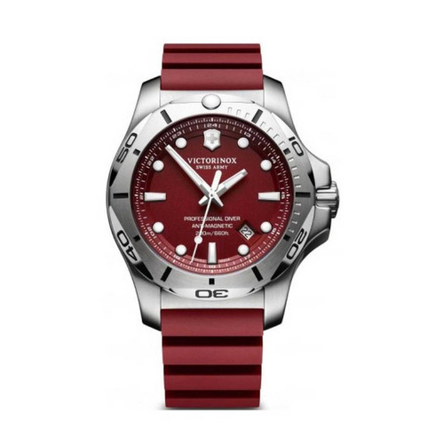 Montre Victorinox I.N.O.X 241736 - Montre Silicone Rouge Homme