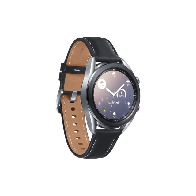 Galaxy Watch 3 - 41 mm - 4G - SM-R855FZSAEUB - Argent - Bracelet Noir