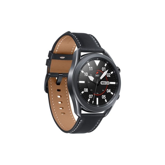 Montre connectée Mixte  Galaxy Watch3 R840N - Bracelet Cuir Noir