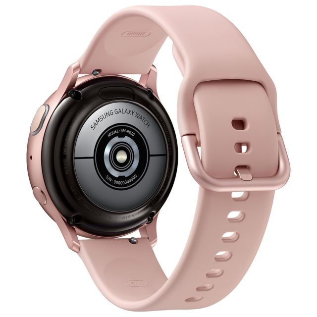 Galaxy Watch Active 2 - 4G - 40mm - Alu Rose - Bracelet Rose velours