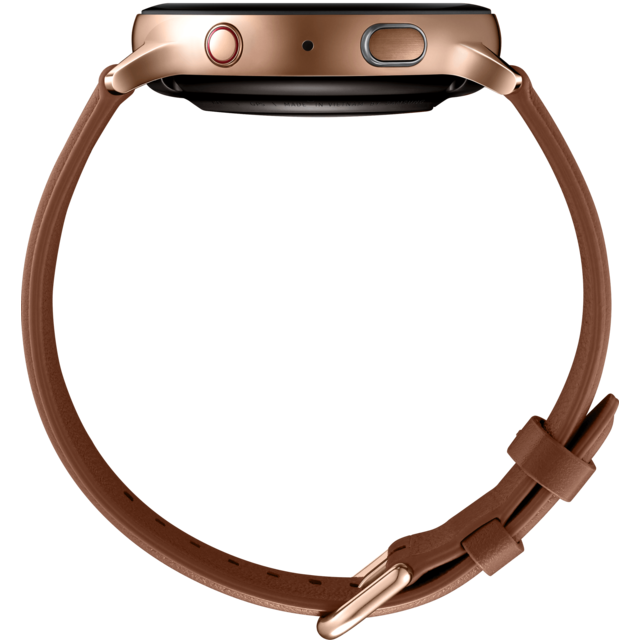 Galaxy Watch Active 2 - 4G - 44 mm - Acier Or - Bracelet marron